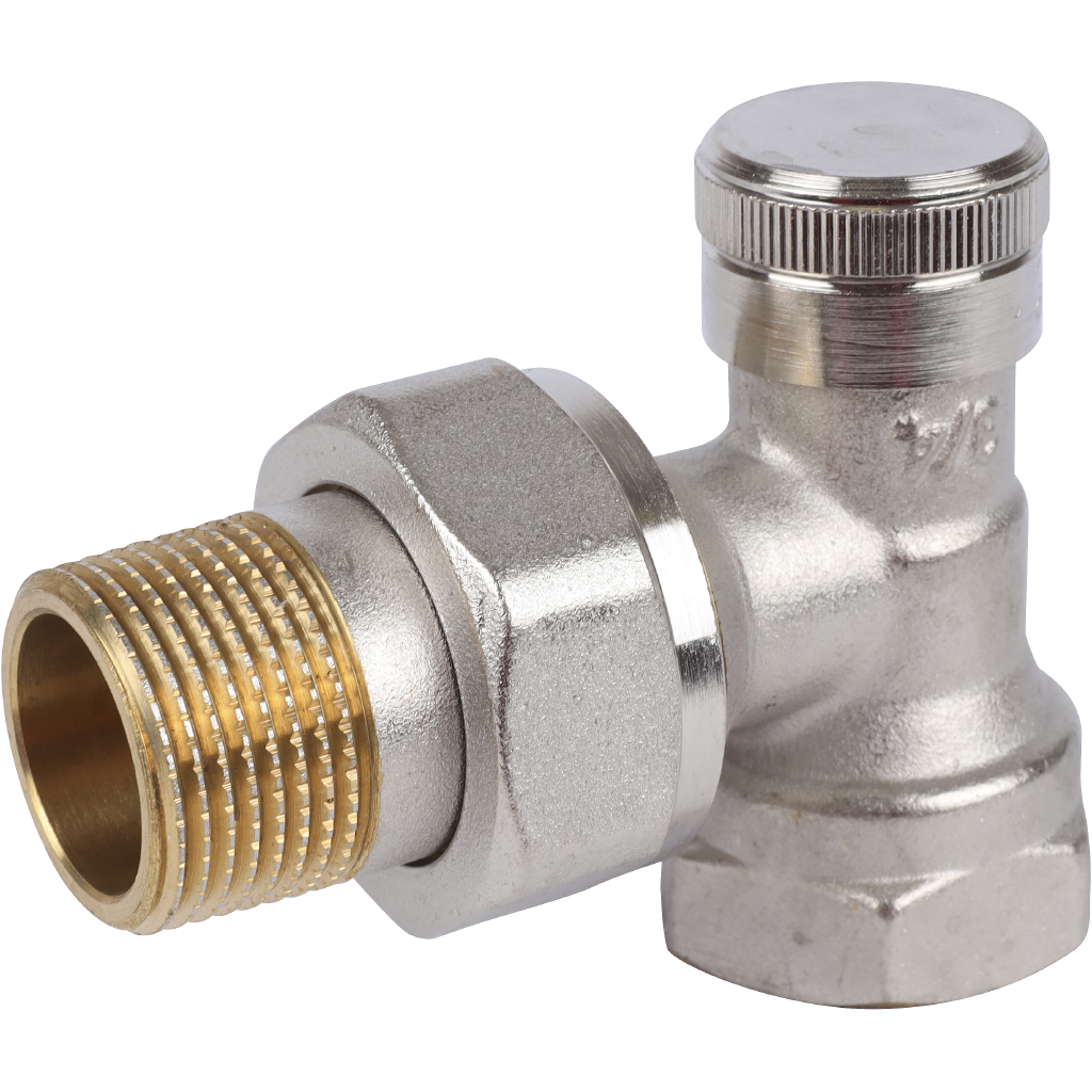 Клапан запорный Danfoss угловой никелированный RLV-20 Danfoss, 003L0145