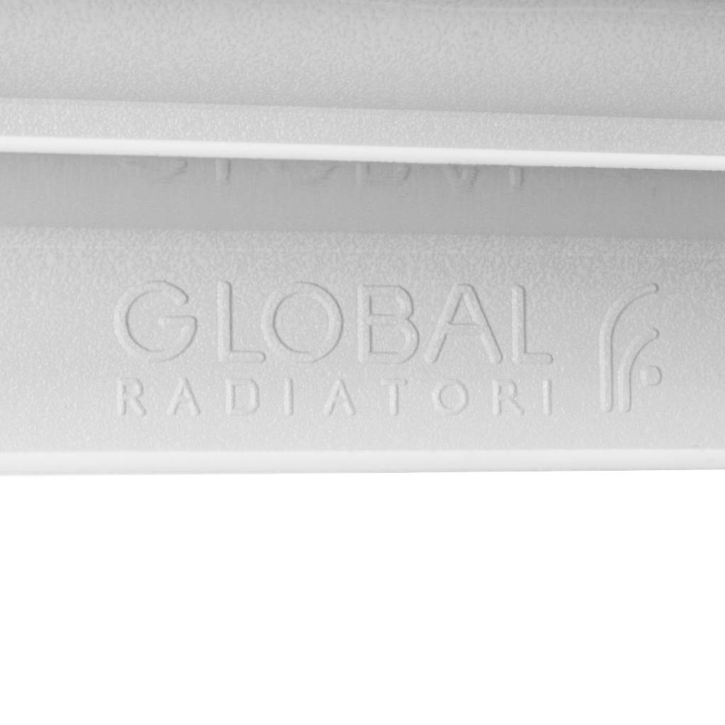 Радиатор биметаллический Global STYLE EXTRA 500 10 секций нижнее правое подключение (белый RAL 9010), STE05001010/DS
