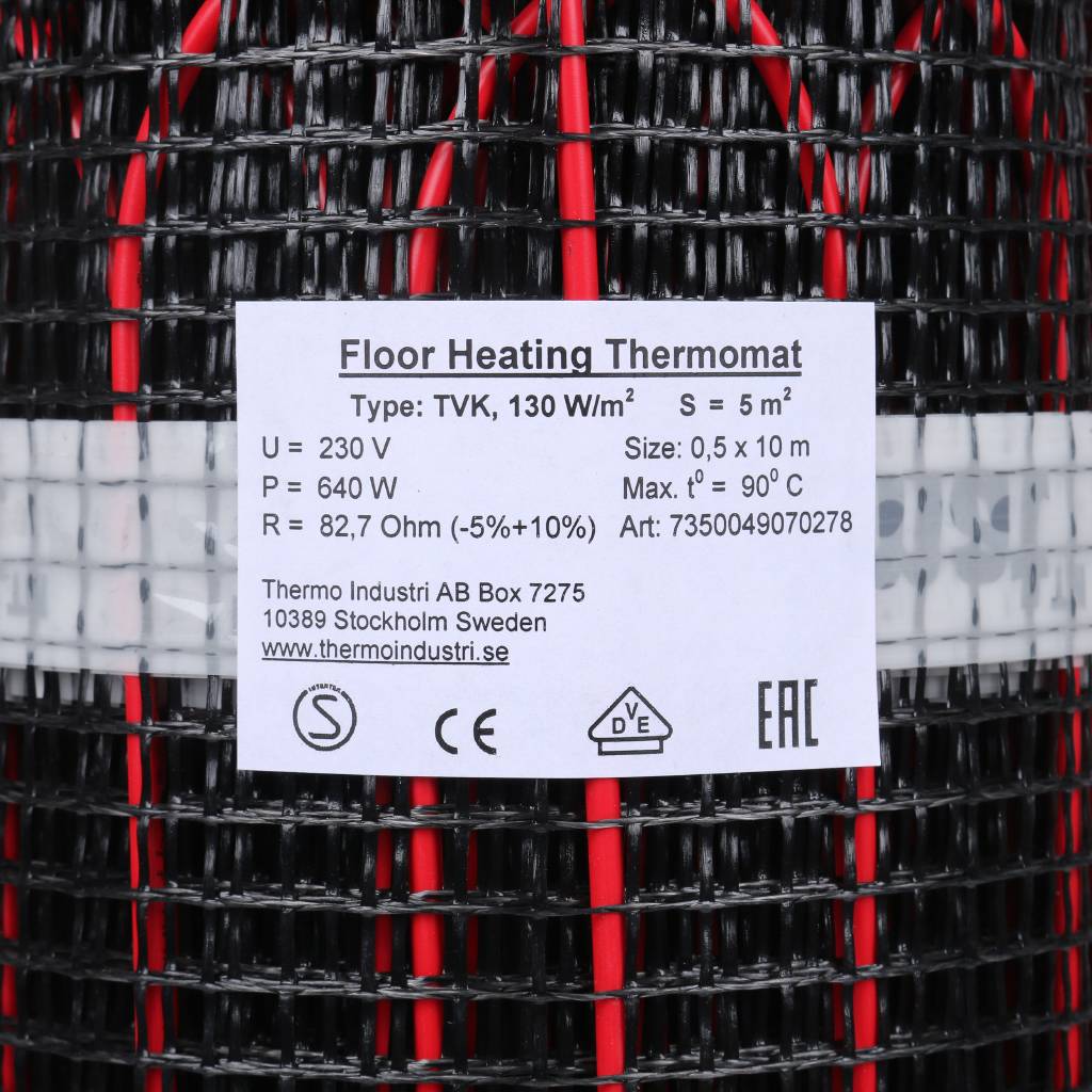 Термомат THERMO 5 м.кв (комплект без регулятора), TVK-130-5