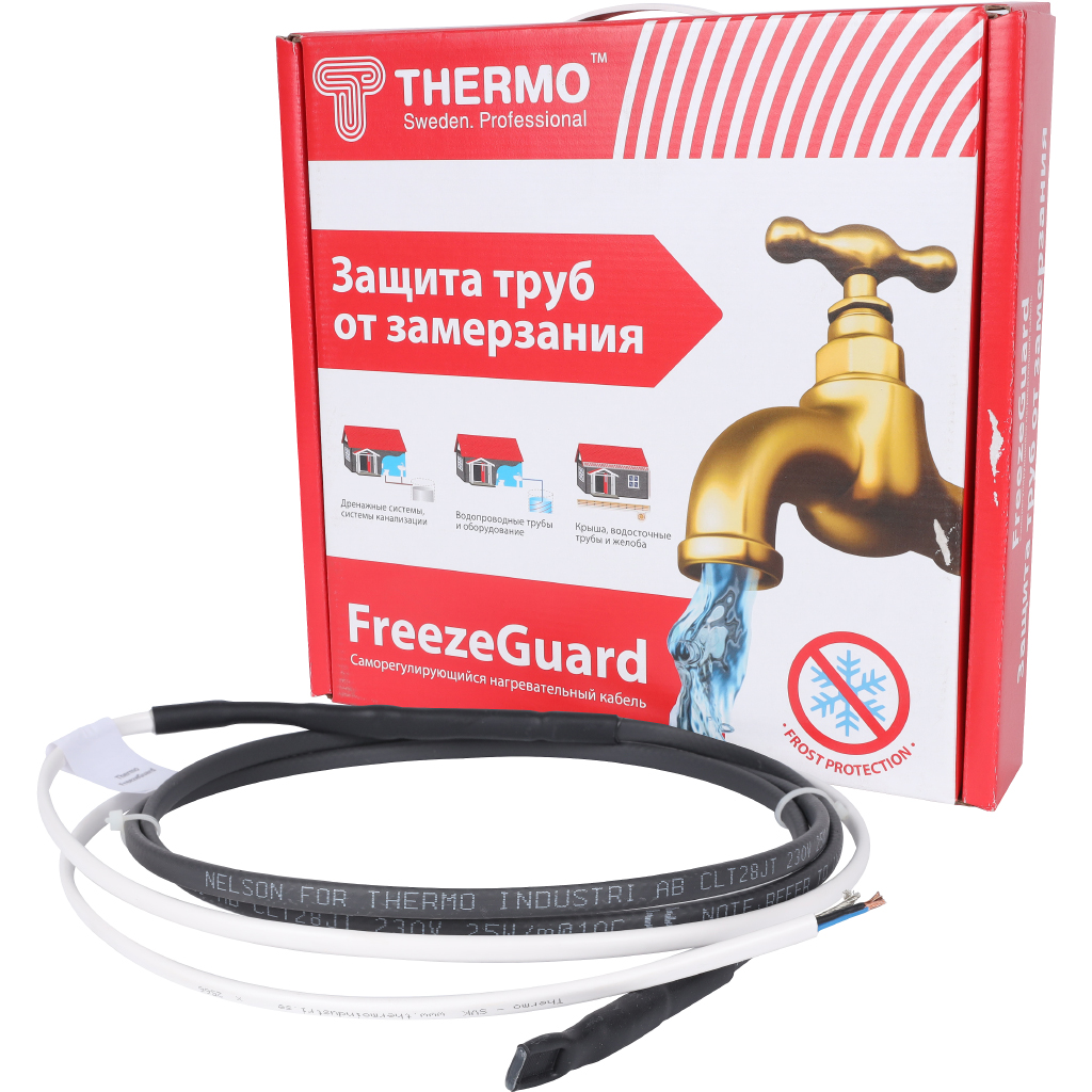Комплект кабеля для обогрева труб THERMO 2м, 25 Вт/м, FG 2/25B