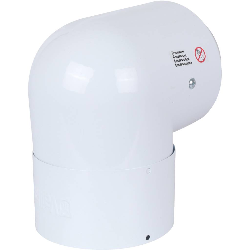 Отвод Vaillant для труб 80/125 мм. 87° РР, 303210