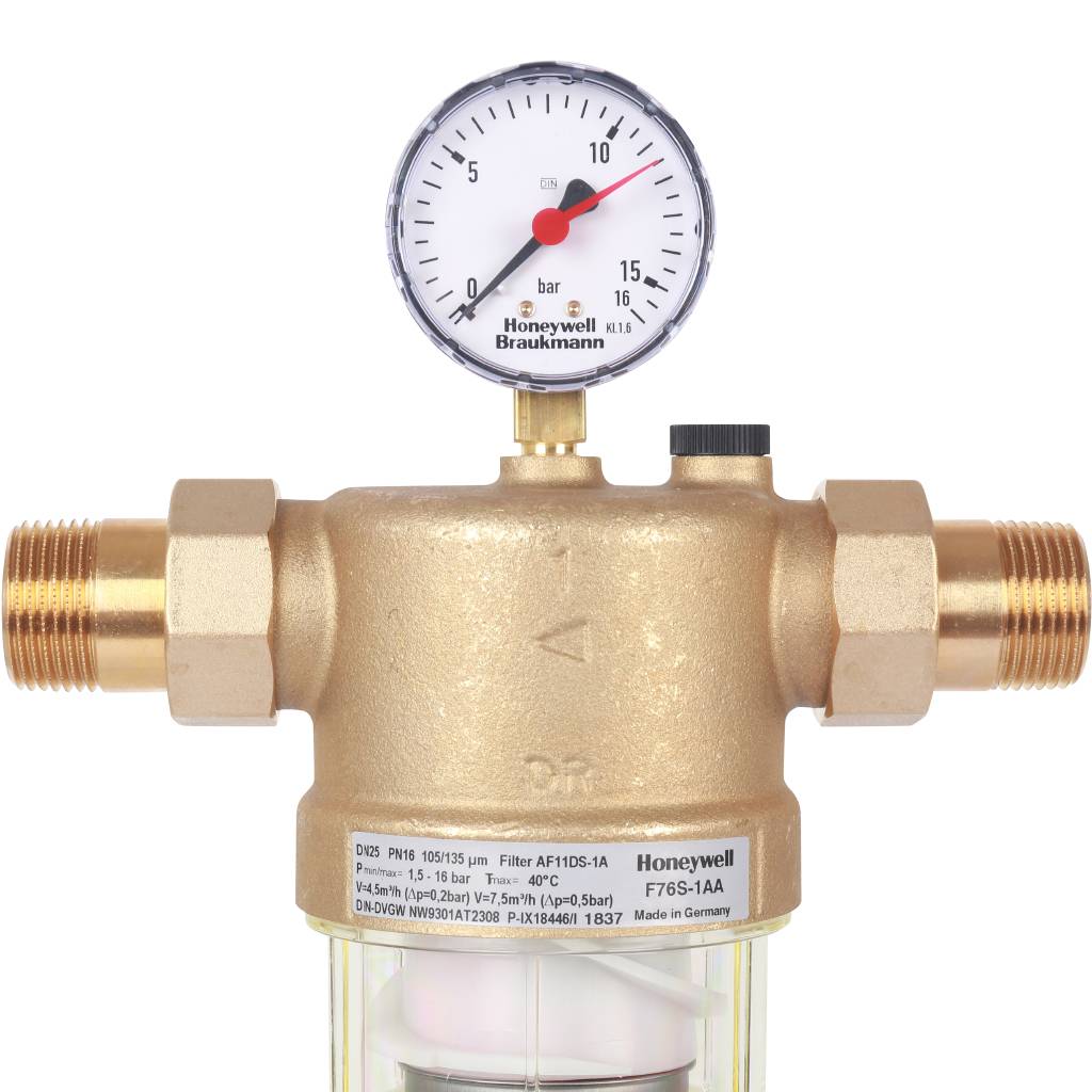 Фильтр Honeywell (Resideo Braukmann) F76S-1 AA (АВ, АС, AD) на холодную воду, 1, 54305