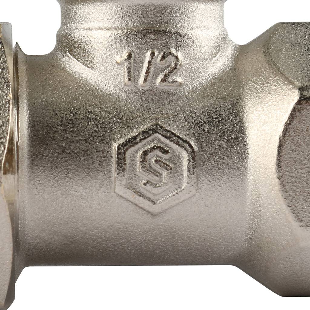 Клапан ручной терморегулирующий STOUT SVRs с неподъемным шпинделем, прямой 1/2, SVRs-1172-000015