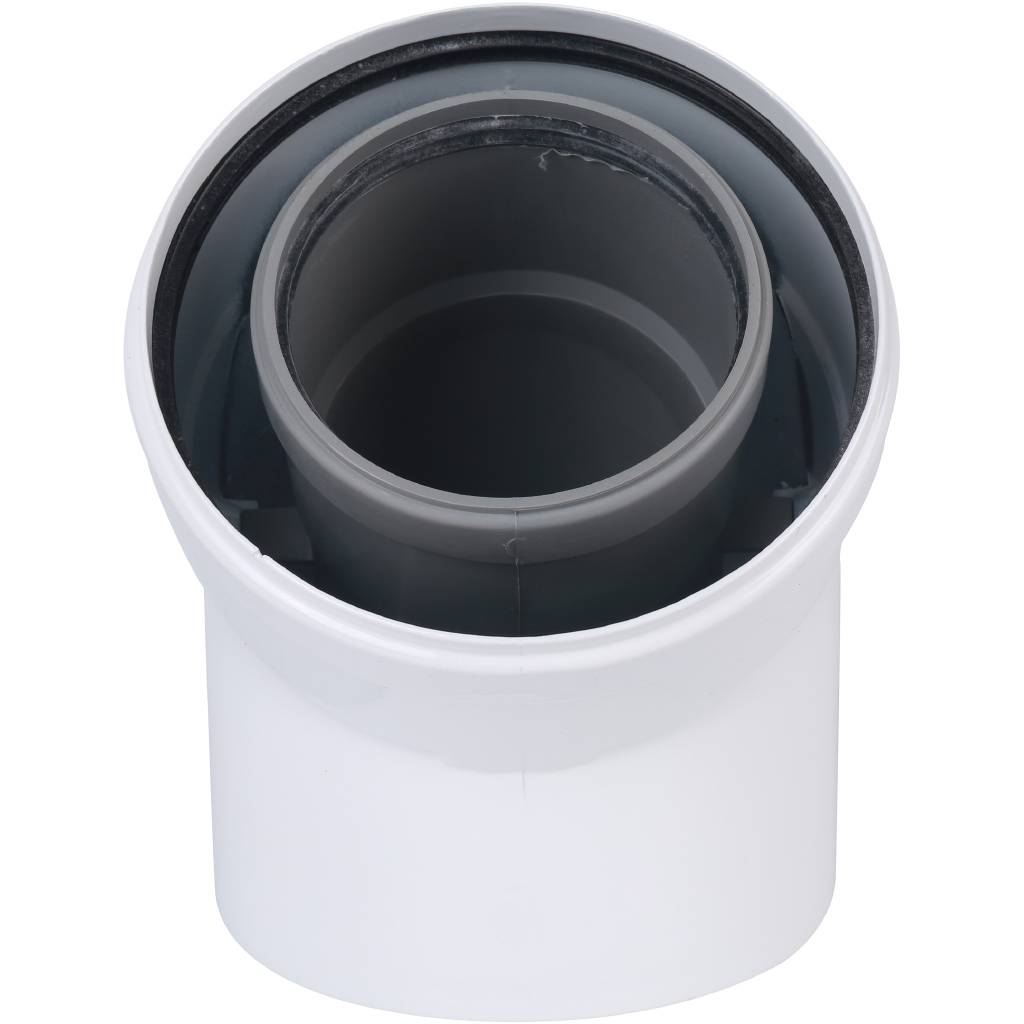 Коаксиальный отвод полипропиленовый Baxi 45°, диам. 80/125 мм, HT, KHG71408881-