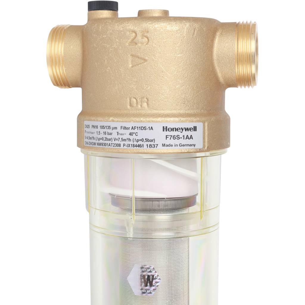 Фильтр Honeywell (Resideo Braukmann) F76S-1 AA (АВ, АС, AD) на холодную воду, 1, 54305