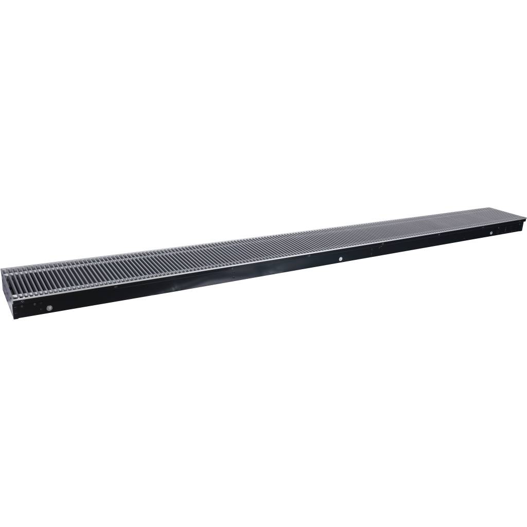 Внутрипольный конвектор STOUT SCQ-1100 75х240х2500 (Решётка роликовая) правое подключение, SCQ-1100-0724250
