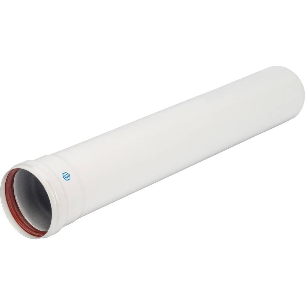 *SCA-0080-800500 STOUT элемент дымохода DN 80 труба 500 мм утепленная п/м, SCA-0080-800500