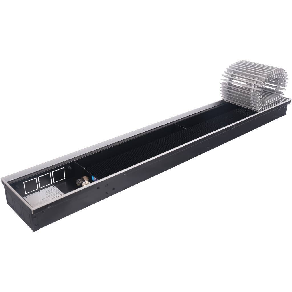 Внутрипольный конвектор STOUT SCN-1100 80х190х1200 (Решётка роликовая) правое подключение, SCN-1100-0819120