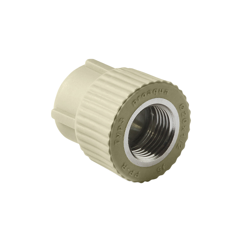 Муфта комбинированная Pro Aqua d=32-1 PP-R ВР Серая, PA22018PG