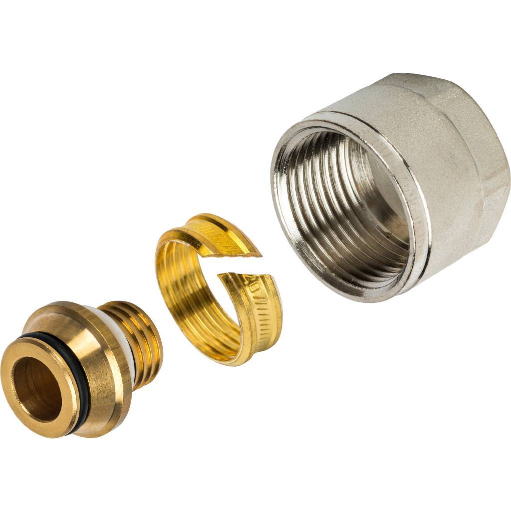 Фитинг компрессионный STOUT евроконус для труб PEX-AL-PEX 20х2,0х3/4, SFC-0021-002020