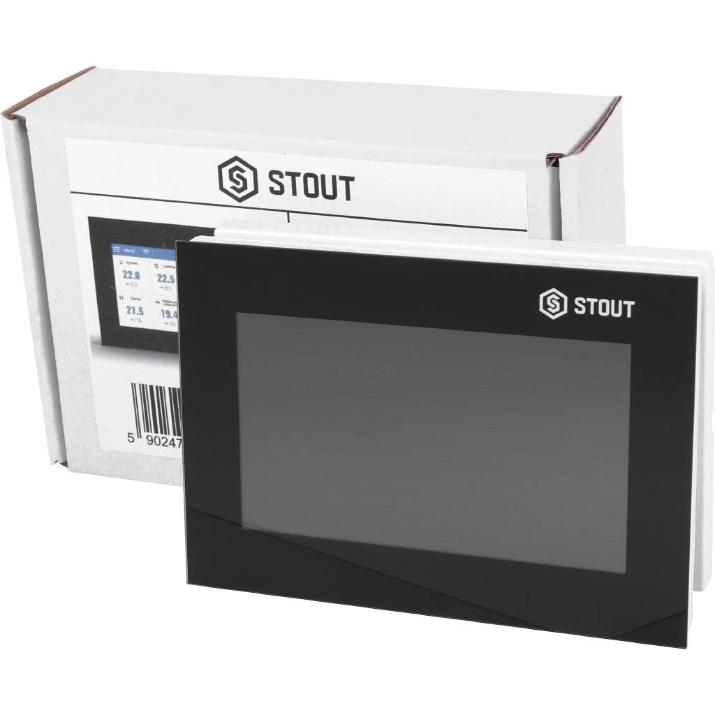 Регулятор WIFI для управления беспроводными электрическими приводами STOUT ST-8s WIFI, черный, STE-0101-100802