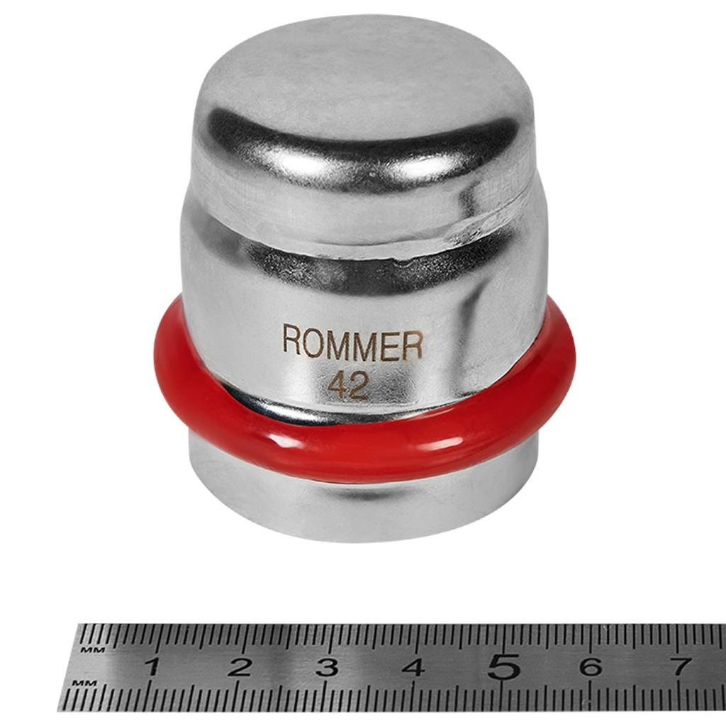 Заглушка ROMMER ВПр, 42, из нержавеющей стали прессовой, RSS-1025-000042