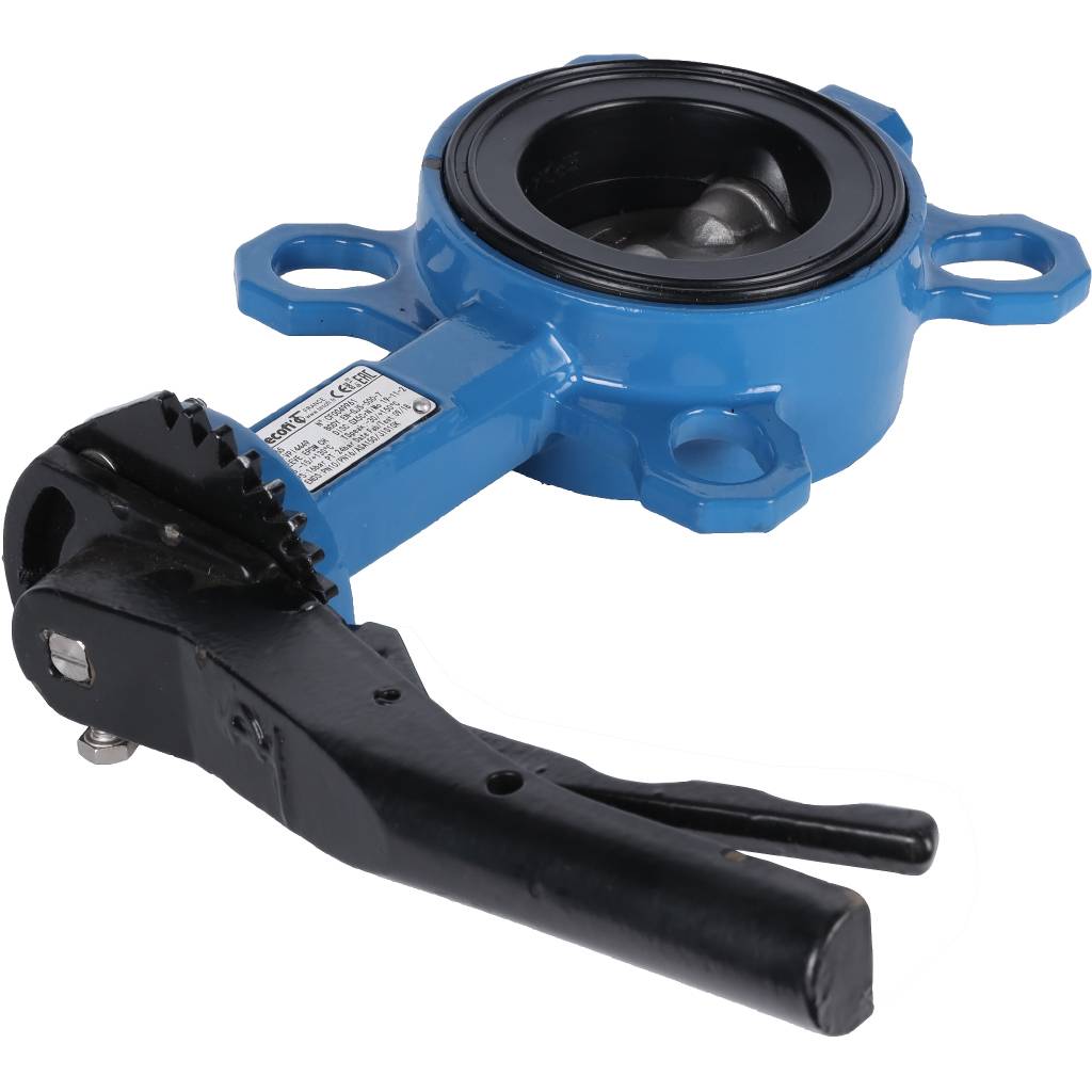 *VPI4449-02EP0065 Tecofi Затвор дисков.поворотный, корпус ковкий чугун, диск нж сталь VPI4449 Ду65 Ру16 EP, VPI4449-02EP0065