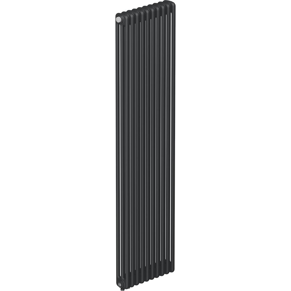 Трубчатый радиатор RIFAR TUBOG 3180/10 секций нижнее подключение DV1 (цвет RAL 9005 K7-M), TUB 3180-10-DV1-RAL 9005 K7-M