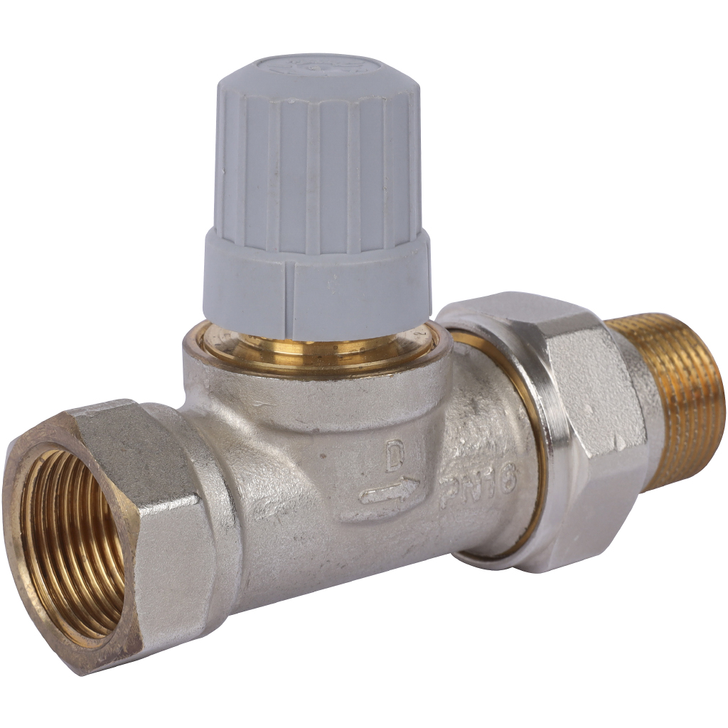 Клапан прямой Danfoss RA-G для однотр. насосной и двухтр.систем отопления Д 20 мм, 013G1677(013G7026)