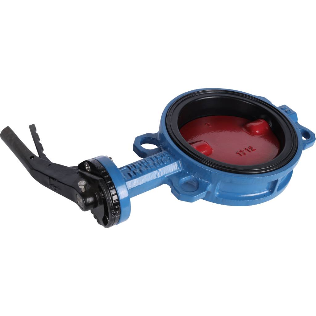 Затвор поворотно-дисковый Tecofi VPI4448 DN 150 PN 16 межфланцевый с ручкой из чугуна EPDM, VPI4448-02EP0150