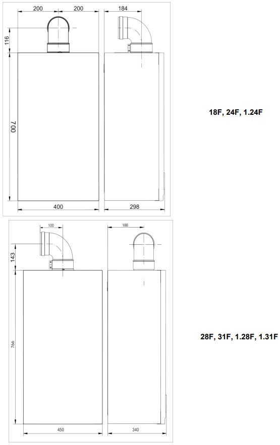 Газовый настенный котел Baxi ECO Life 1.31F одноконтурный, 7814108