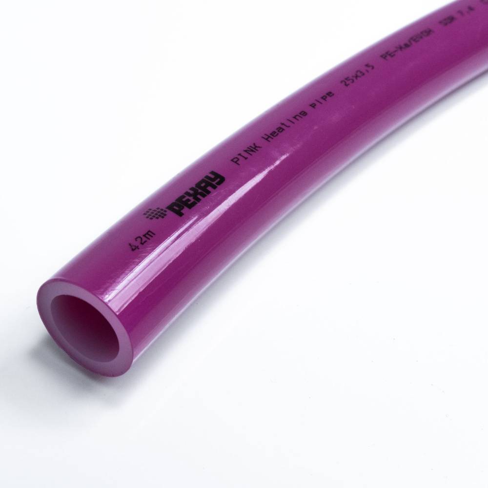 Труба отопительная РЕХАУ PINK 32х4,4 мм, бухта 50 м из сшитого полиэтилена PEX, 11360723050