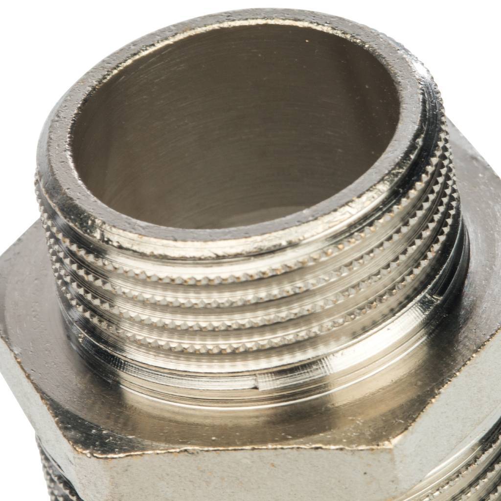 Ниппель НН STOUT переходной никелированный 1 1/4X1, SFT-0004-001141