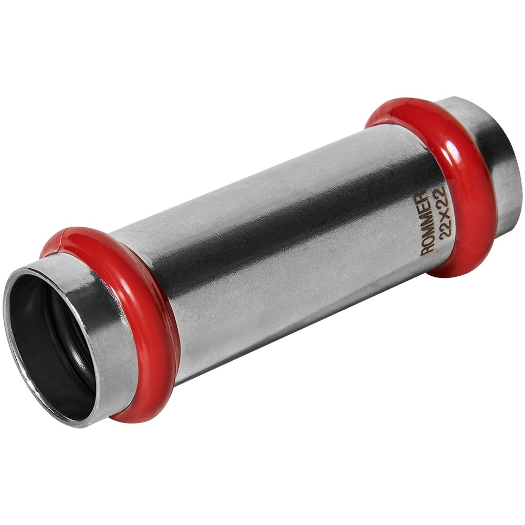 Муфта ROMMER надвижная ВПр, 22, из нержавеющей стали прессовой, RSS-1019-000022