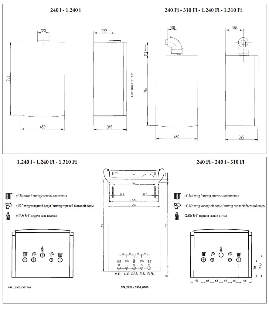 Котел газовый Baxi LUNA 3 comfort 1.240 Fi настенный/ одноконтурный/ турбированный с датчиком, CSE45524358-