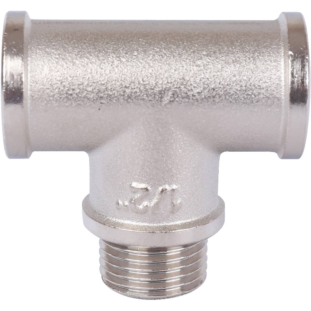 Тройник STOUT ВНВ никелированный 1/2 x1/2 x1/2, SFT-0065-121212