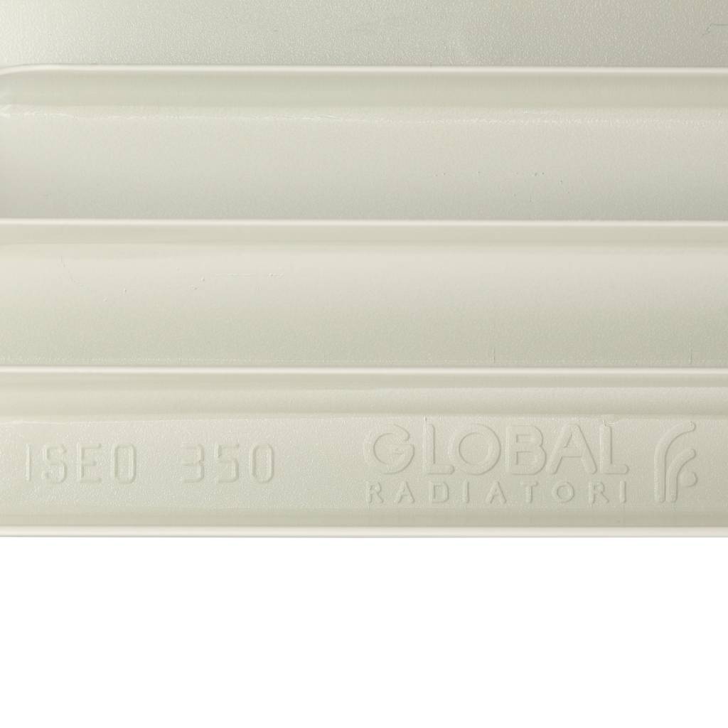Радиатор алюминиевый Global ISEO 350 14 секций боковое подключение (белый RAL 9010), IS035014