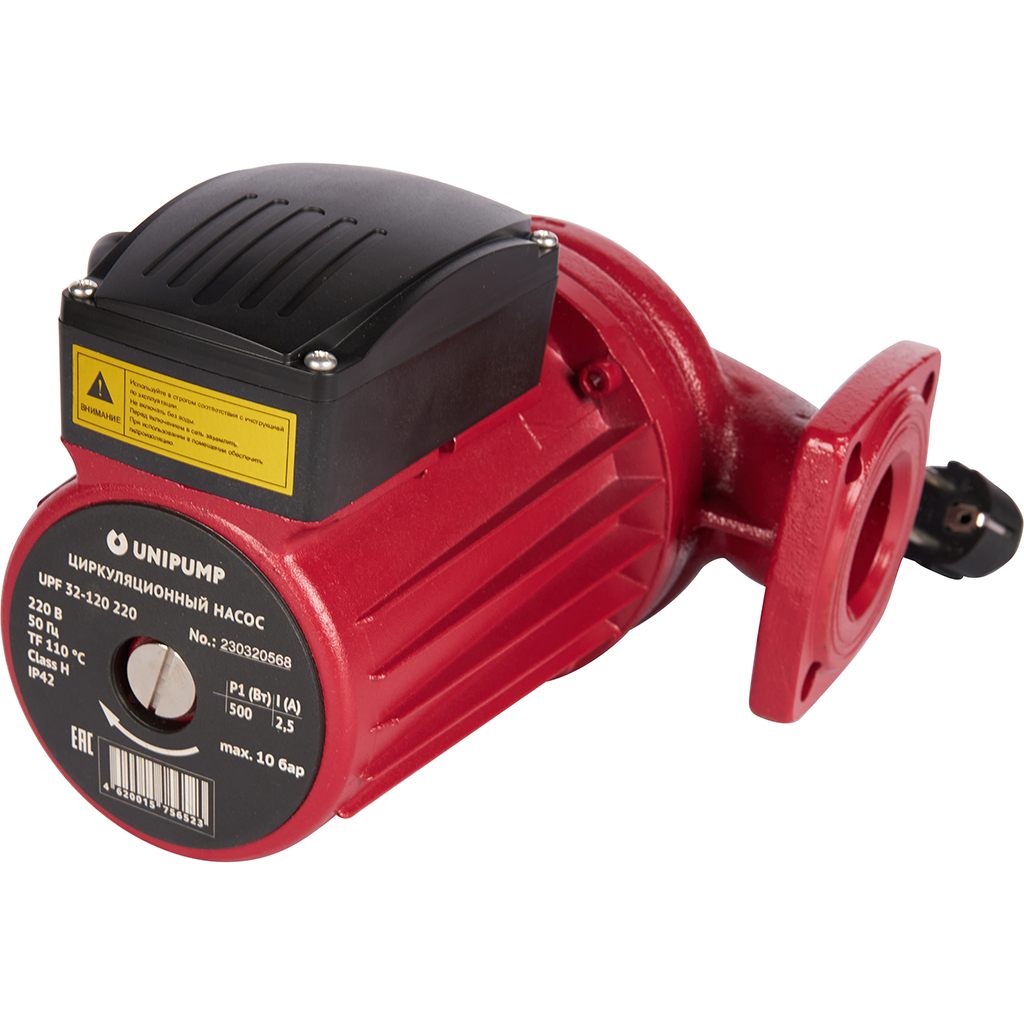 *83924 UNIPUMP Насос циркуляц. (отопл.) UPF 32-120 220 (Фланцевое присоед.DN32, 220 В, Wмакс - 500 Вт, Нmax - 12 м, Qmax - 183 л/мин), 83924