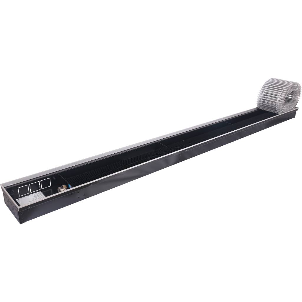 Внутрипольный конвектор STOUT SCN-1100 80х190х2000 (Решётка роликовая) правое подключение, SCN-1100-0819200