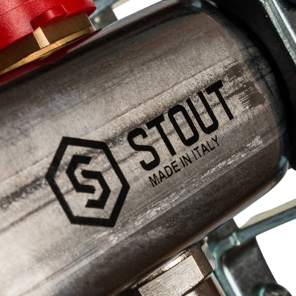Коллектор из нержавеющей стали с расходомерами STOUT 5 выходов, SMS 0917 000005