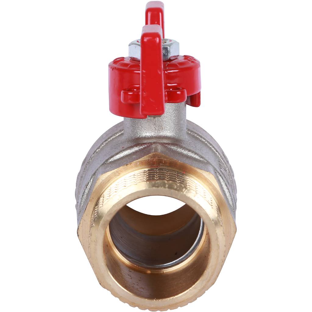 Кран шаровой ROMMER 1 НР/НР, ручка бабочка, RBV-0007-0410225