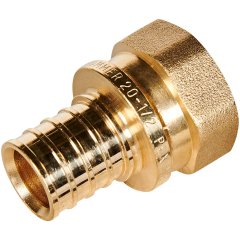 Переходник с накидной гайкой ROMMER 20xG 1/2 для труб из сшитого полиэтилена аксиальный, RFA-0019-002012