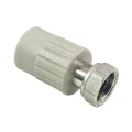 Муфта с накидной гайкой PPR 20х1/2,  серый, РТП