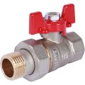 Кран шаровой ROMMER с американкой 1/2 ВН/НР, ручка бабочка, RBV-0005-0510215