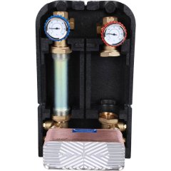 Насосная группа STOUT SDG-0038 с теплообменником 34 пластины, без насоса в теплоизоляции, SDG-0038-342501