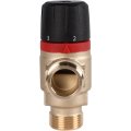 Термостатический смесительный клапан для систем отопления и ГВС ROMMER 3/4 НР 20-43°С KV 1,6 (боковое смешивание), RVM-0121-164320
