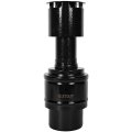 STOUT SCR-6010-800012 STOUT Оголовок вертикальный с ветрозащитой традиц. коакс. D60(п)/100(п) ЧЕРНЫЙ узкий, SCR-6010-800012