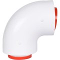 Начальный участок традиционный 90° коаксиальный ROMMER D60(м-м)/100(п-п) хомут в комплекте + втулка D60 L-50, RCA-6010-210190