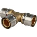 Тройник STOUT равнопроходный 32х32х32 для металлопластиковых труб прессовой, SFP-0006-323232