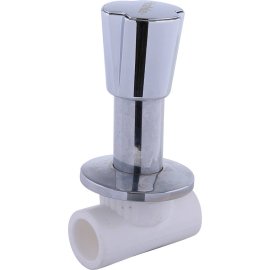 Вентиль Kalde c хромированной ручкой трилистник d=25, 3242-vlk-250002