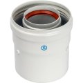Элемент дымохода STOUT DN60/100 адаптер для котла вертикальный коаксиальный (совместимый с Vaillant, Protherm NEW)(с логотипом), SCA-6010-230100