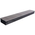 Внутрипольный конвектор STOUT SCN-1100 110х240х1400 (Решётка роликовая) правое подключение, SCN-1100-1124140