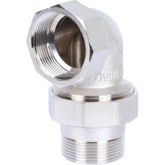 Разъемное угловое соединение STOUT американка ВН 1 1/4 уплотнение под гайкой o-ring кольцо, никелированное, SFT-0057-000114