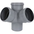 Крестовина двухплоскостная Sinikon D110/110/110*67° Valsir, 512001