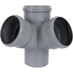 Крестовина двухплоскостная Sinikon D110/110/110*67° Valsir, 512001