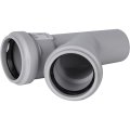 Тройник канализационный бесшумный STOUT D58x58/ 45°, SKB-0015-585845