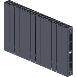 Радиатор биметаллический RIFAR SUPReMO 500 12 секций боковое подключение (ТИТАН), 4RS50-12-TI