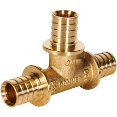 Тройник равнопроходный ROMMER 20x20x20  для труб из сшитого полиэтилена аксиальный, RFA-0013-000020