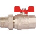 Кран шаровой STOUT полнопроходной с американкой , ВР/НР, ручка бабочка 1 1/4 (EPDM), SVB-1007-000032