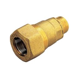 Муфта TIEMME 1/2 НP для стальных труб, латунь, 1500021